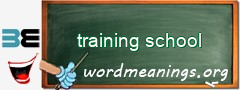 WordMeaning blackboard for training school